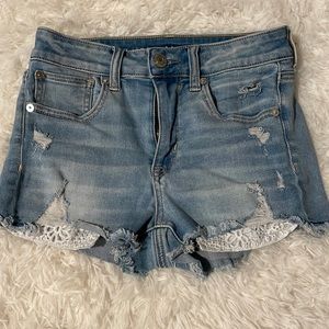 American eagle hi rise shorts